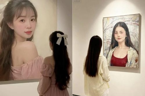 Giới trẻ mê mẩn trend ngắm tranh chính mình trong bảo tàng