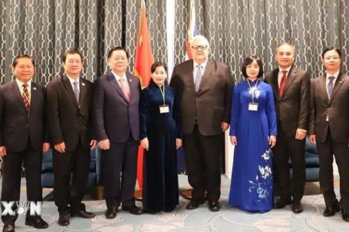 Trưởng ban Tuyên giáo và Dân vận Trung ương Nguyễn Trọng Nghĩa hội kiến Chủ tịch Quốc hội New Zealand