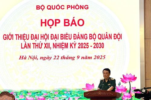 Họp báo giới thiệu về Đại hội đại biểu Đảng bộ Quân đội lần thứ XII, nhiệm kỳ 2025 - 2030
