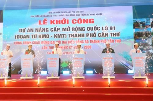 Cần Thơ khởi công, khánh thành 18 công trình