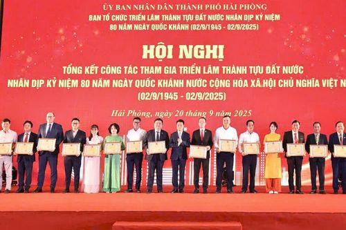 Hải Phòng đạt thành tích xuất sắc tại Triển lãm kỷ niệm 80 năm Quốc khánh