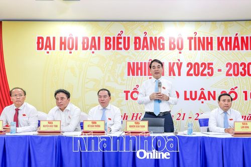 Đại hội đại biểu Đảng bộ tỉnh Khánh Hòa lần thứ I, nhiệm kỳ 2025 - 2030: Tiếp tục góp ý để làm sâu sắc hơn các nội dung văn kiện đại hội