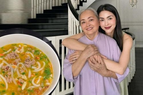 'Phu nhân hào môn' Tăng Thanh Hà học mẹ làm bánh canh bột gạo