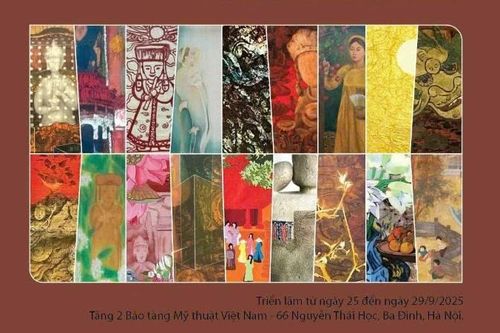 Di sản văn hóa đình làng được 'chuyển thể' bằng hội họa đương đại