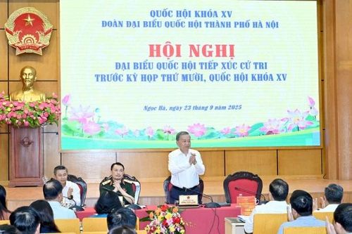 Tổng Bí thư Tô Lâm tiếp xúc cử tri trước Kỳ họp thứ 10, Quốc hội Khóa XV