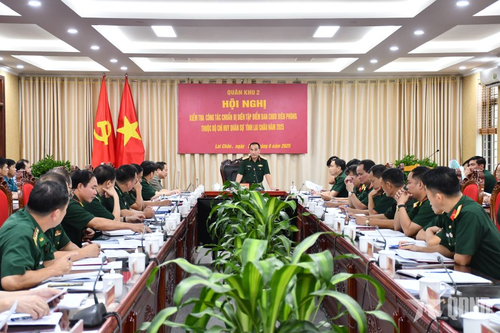 Quân khu 2 kiểm tra công tác chuẩn bị diễn tập Ban Chỉ huy Bộ đội Biên phòng tỉnh Lai Châu