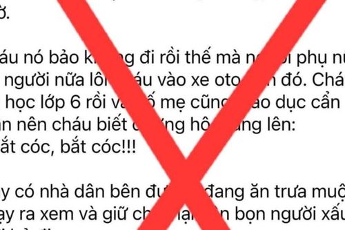 Công an Hà Nội bác tin đồn bắt cóc trẻ em ở phường Hà Đông