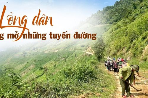 Lòng dân rộng mở những tuyến đường