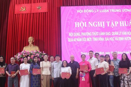 178 học viên được tập huấn về phương thức lãnh đạo, quản lý văn hóa, văn nghệ qua 40 năm đổi mới