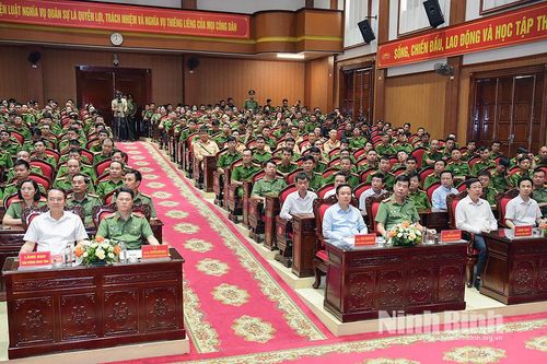Ra quân bảo đảm ANTT Đại hội đại biểu Đảng bộ tỉnh Ninh Bình lần thứ I, nhiệm kỳ 2025 - 2030