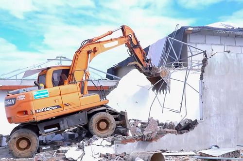 Xã Kim Anh cưỡng chế xử lý hàng loạt vi phạm đất đai