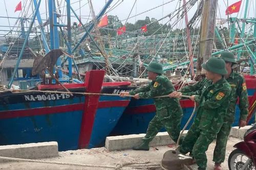 Nghệ An: cấm tàu, thuyền ta khơi từ trưa 24/9 để phòng, chống bão số 9