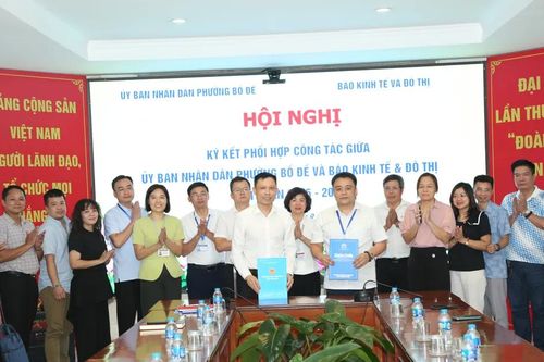 Báo Kinh tế & Đô thị ký hợp tác truyền thông với phường Bồ Đề