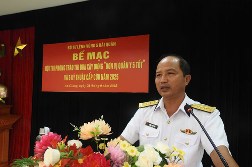 Vùng 5 Hải quân: Bế mạc Hội thi phong trào thi đua xây dựng 'Đơn vị quân y 5 tốt' và 5 kỹ thuật cấp cứu
