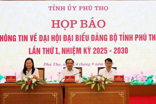 500 đại biểu dự Đại hội Đảng bộ tỉnh Phú Thọ