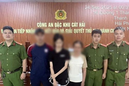 Tìm thấy và đưa cháu bé ở đặc khu Cát Hải bỏ nhà đi về với gia đình
