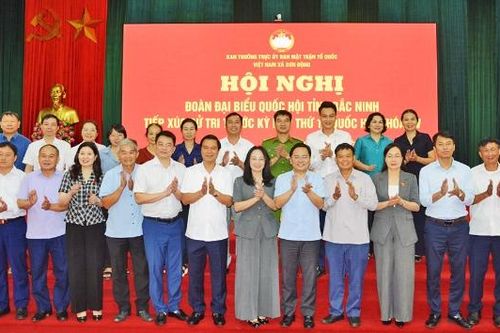 Đoàn Đại biểu Quốc hội tỉnh Bắc Ninh tiếp xúc cử tri xã Sơn Động