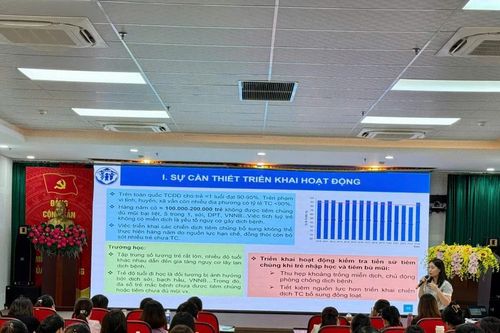 155 cán bộ y tế cơ sở tập huấn công tác tiêm chủng trường học