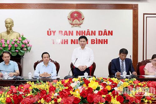 Các đồng chí lãnh đạo tỉnh làm việc với một số doanh nghiệp Nhật Bản