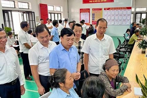 Đoàn ĐBQH tỉnh khảo sát tại xã Thái Hòa