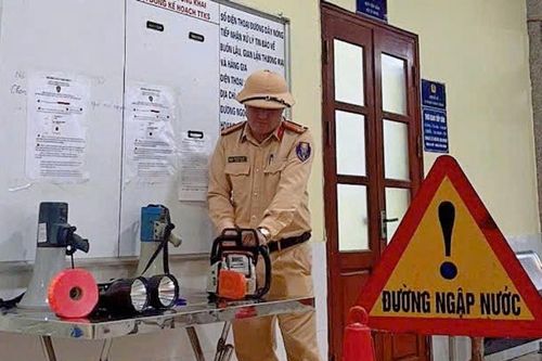 CSGT Hà Nội sẵn sàng phương án cao nhất ứng phó với bão số 9