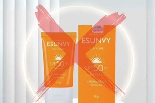 Tạm ngừng lưu hành kem chống nắng Esunvy SPF 50+ trên toàn quốc vì sai lệch chỉ số SPF