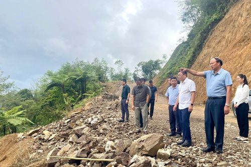 Phó Chủ tịch UBND tỉnh Hoàng Văn Thạch kiểm tra tiến độ các công trình, dự án tại xã Sơn Lộ