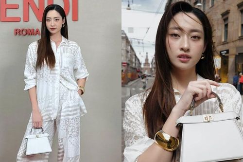 Hoa hậu Lương Thùy Linh xuất hiện tại show Fendi của Milan Fashion Week
