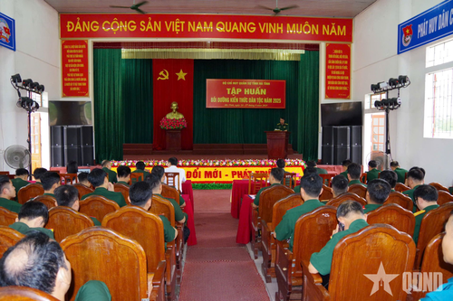 Bộ CHQS tỉnh Hà Tĩnh tổ chức bồi dưỡng kiến thức dân tộc năm 2025