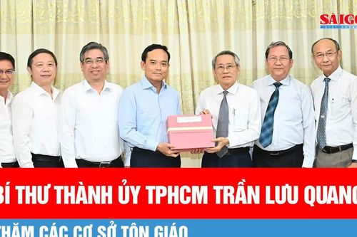 Bí thư Thành ủy TPHCM Trần Lưu Quang thăm các cơ sở tôn giáo