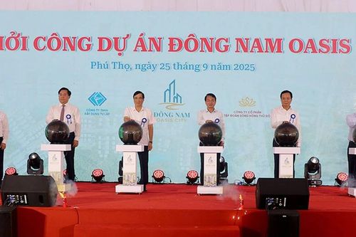 Khởi công dự án Khu đô thị mới Đông Nam Oasis City hơn 4.600 tỷ đồng ở Phú Thọ