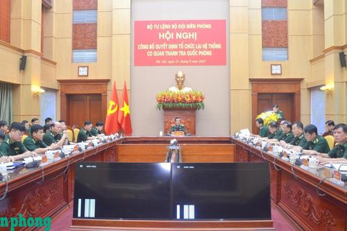 Công bố quyết định tổ chức lại hệ thống cơ quan Thanh tra quốc phòng
