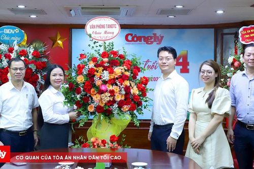 Các cơ quan, đơn vị đến thăm, chúc mừng Báo Công lý