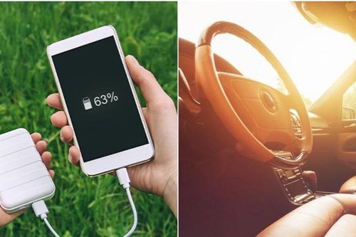 Liệu có an toàn khi để pin dự phòng trong xe ô tô khi trời nắng nóng?