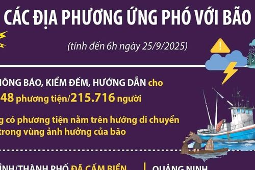 Cập nhật tình hình ứng phó bão số 9 tại các địa phương