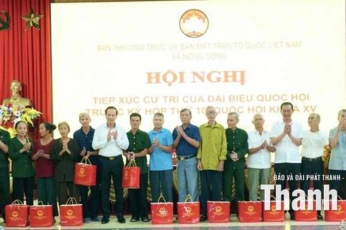 Nhiều ý kiến tâm huyết của cử tri xã Nông Cống gửi tới Đoàn đại biểu Quốc hội tỉnh