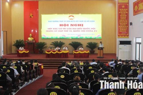 ĐBQH tỉnh tiếp xúc cử tri 2 xã Giao An, Hồi Xuân