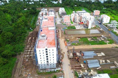 Cận cảnh dự án An Phú Eco City đang thi công tại phường Cái Răng, TP Cần Thơ