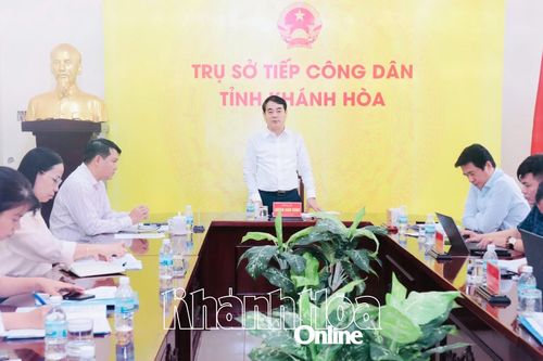 Bí thư Tỉnh ủy Khánh Hòa Nghiêm Xuân Thành tiếp công dân định kỳ tháng 9