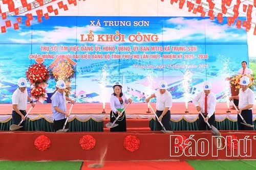 Khởi công xây dựng trụ sở làm việc của Đảng ủy, HĐND, UBND, Ủy ban MTTQ xã Trung Sơn