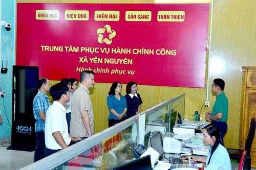 Đoàn ĐBQH tỉnh Tuyên Quang khảo sát tại xã Yên Nguyên và xã Kim Bình