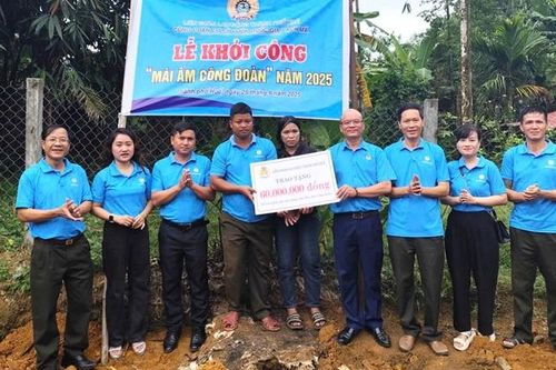 Khởi công xây dựng 'Mái ấm Công đoàn' cho đoàn viên khó khăn