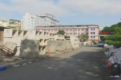 Dự án đường vào Đại học Hà Nội chậm tiến độ