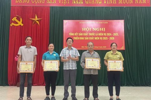 Xã Nam Tuấn tổng kết công tác sản xuất thuốc lá niên vụ 2024 - 2025