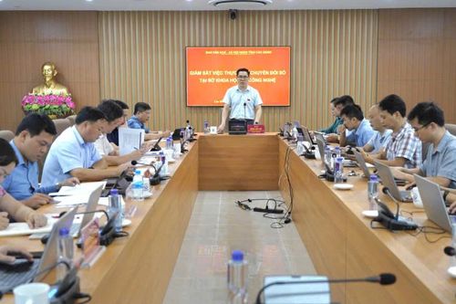 Đoàn Giám sát của Ban Văn hóa - Xã hội, HĐND tỉnh làm việc với Sở Khoa học và Công nghệ về việc thực hiện chuyển đổi số