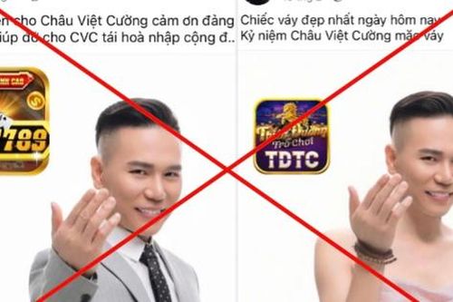 Fanpage 'Châu Việt Cường' quảng cáo web cá độ, cờ bạc