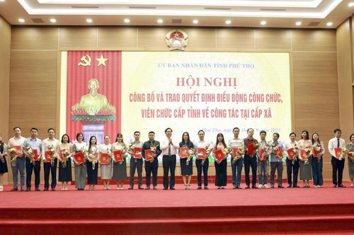 Phú Thọ điều động hơn 100 công chức, viên chức cấp tỉnh về công tác tại cấp xã
