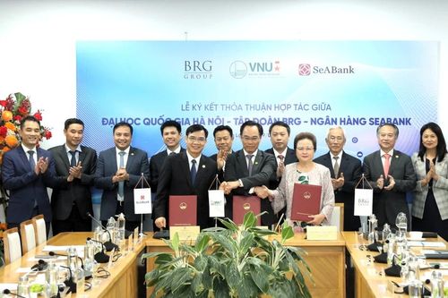 Tập đoàn BRG và Ngân hàng SeABank ký thỏa thuận hợp tác phát triển khoa học công nghệ với Đại học Quốc gia Hà Nội