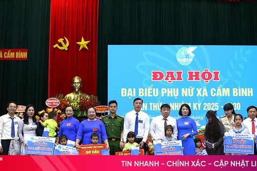 Phụ nữ xã Cẩm Bình kết nối, đỡ đầu 9 em nhỏ mồ côi