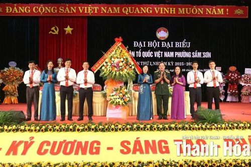 239 đại biểu dự Đại hội đại biểu MTTQ phường Sầm Sơn lần thứ nhất